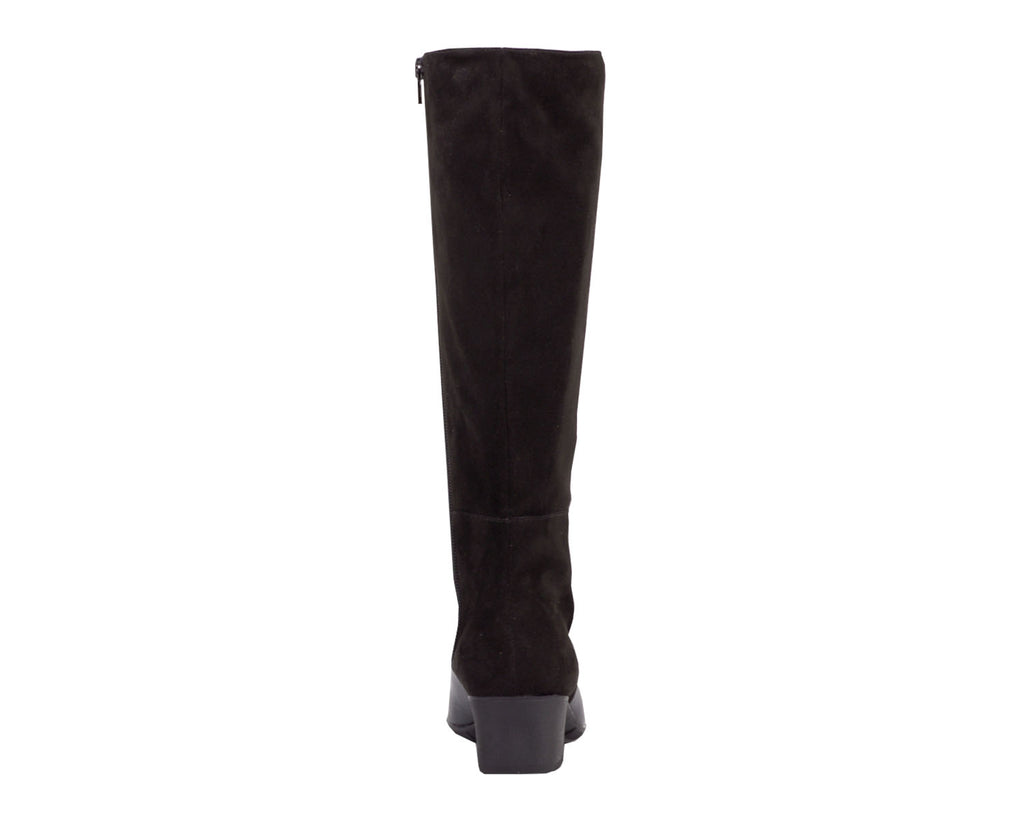 Black Leather  Stretch Suede Fabric-MIX MS BY ROS HOMMERSON 7