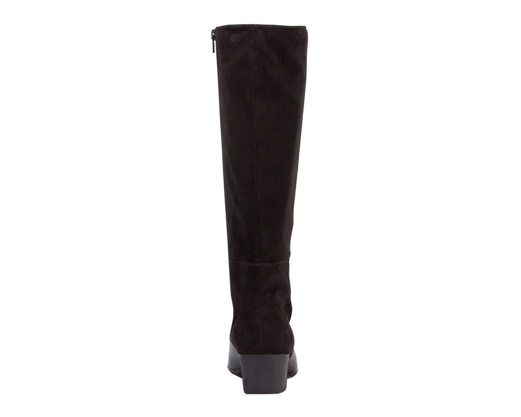 Black Leather  Stretch Suede Fabric-MIX WS BY ROS HOMMERSON 7