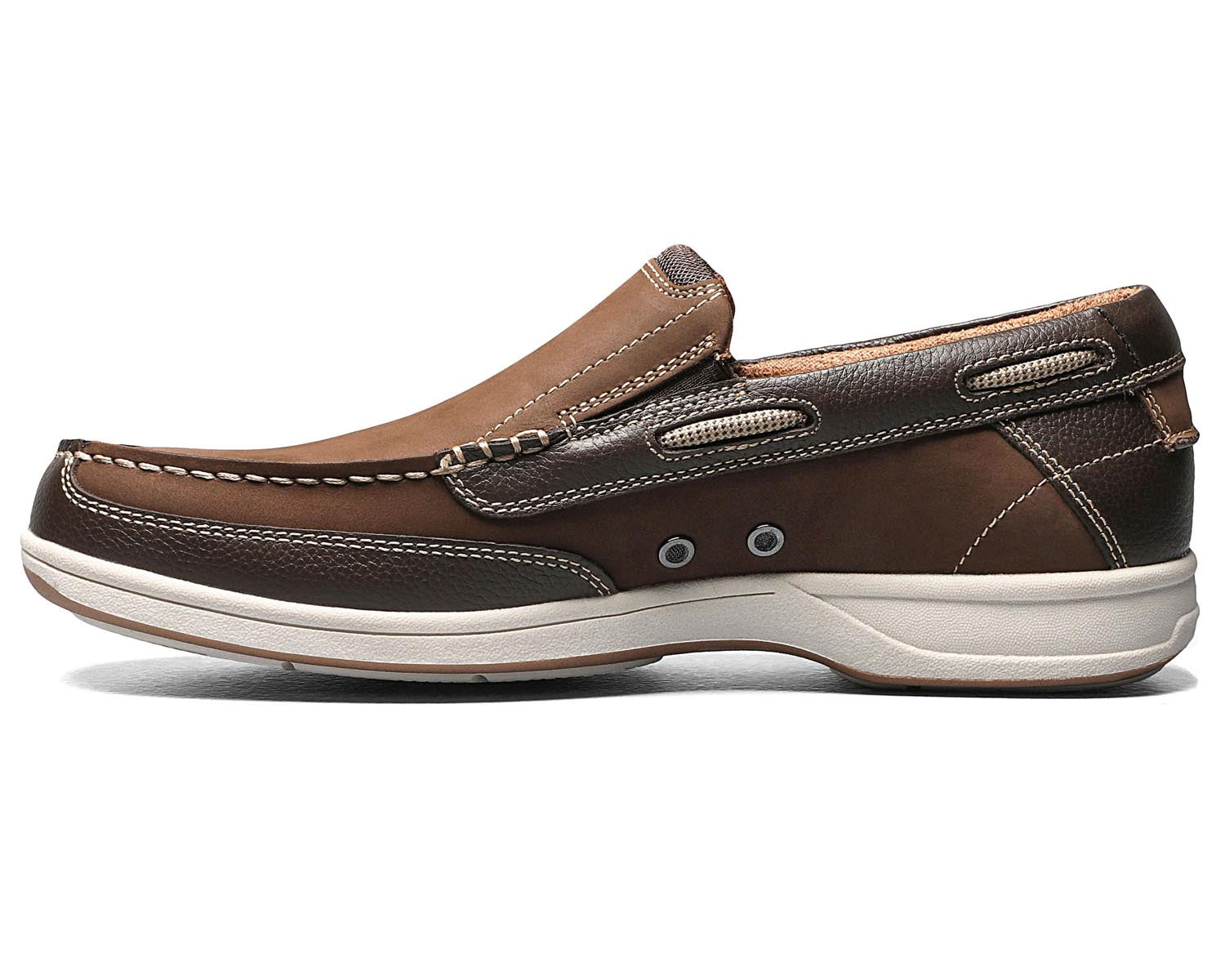 Brown Leather-LAKESIDE MOC TOE SLIP-ON BY FLORSHEIM 6