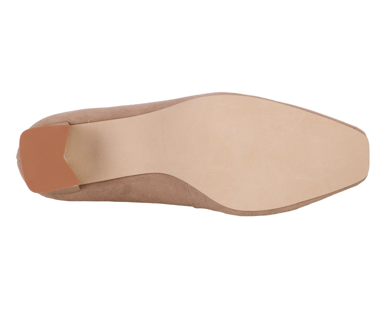 Light Taupe Suede Patent-MEREDITH PUMP BY ROS HOMMERSON 2