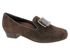 Brown Suede Leather-TREASURE BY ROS HOMMERSON 1