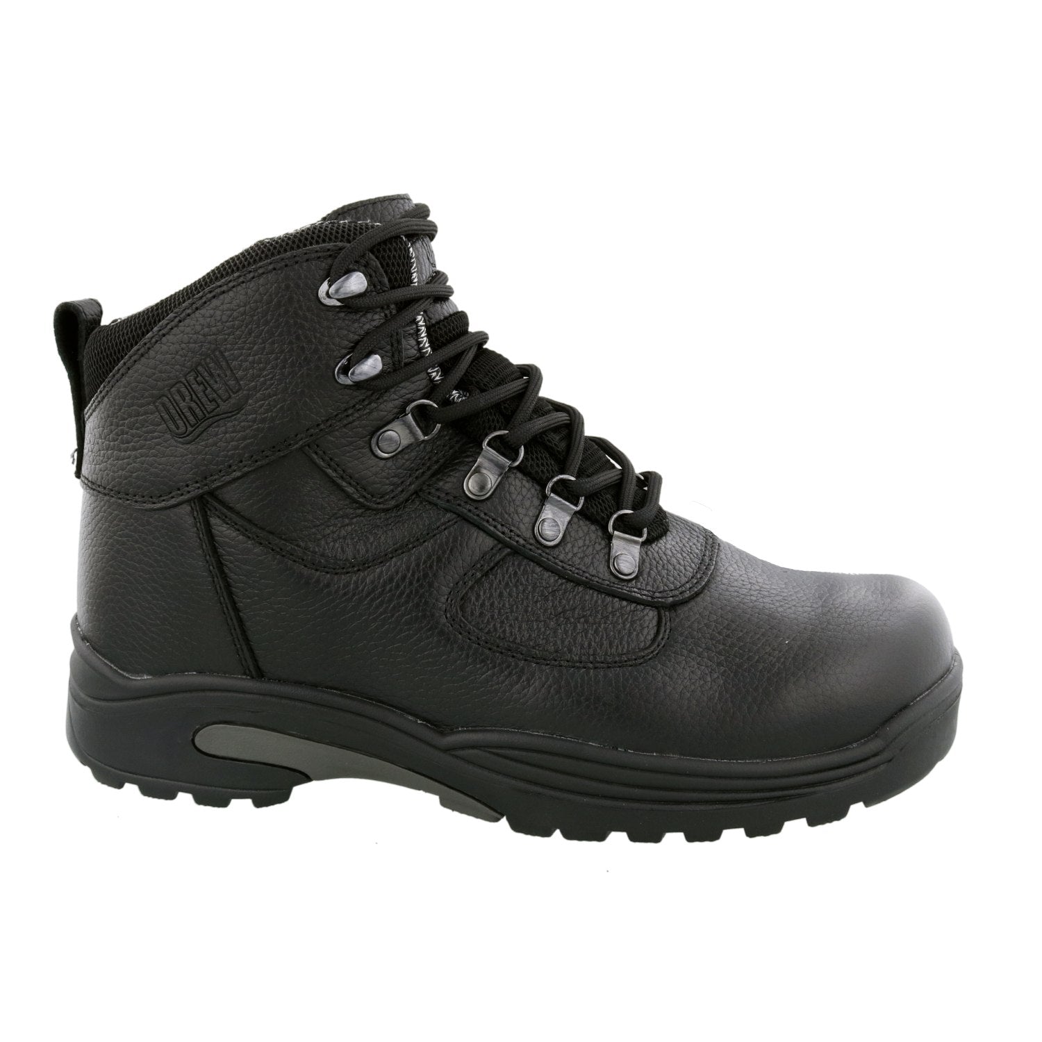 Black Tumbled Leather-Rockford Boots BY DREW 4