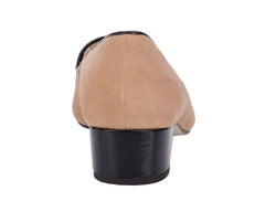 Nude Suede Black Patent-HONEY BY ROS HOMMERSON 4