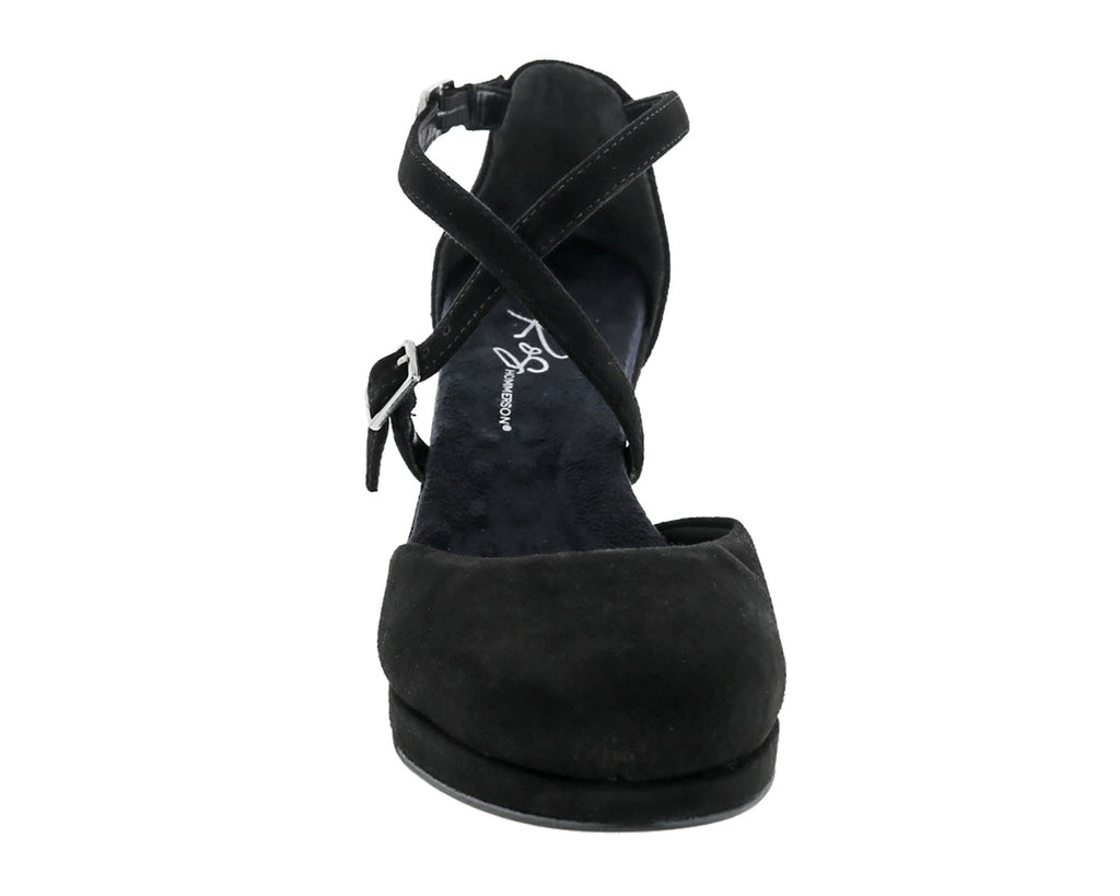 Black Suede Leather-PAMMY BY ROS HOMMERSON 4