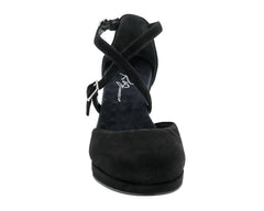 Black Suede Leather-PAMMY BY ROS HOMMERSON 4