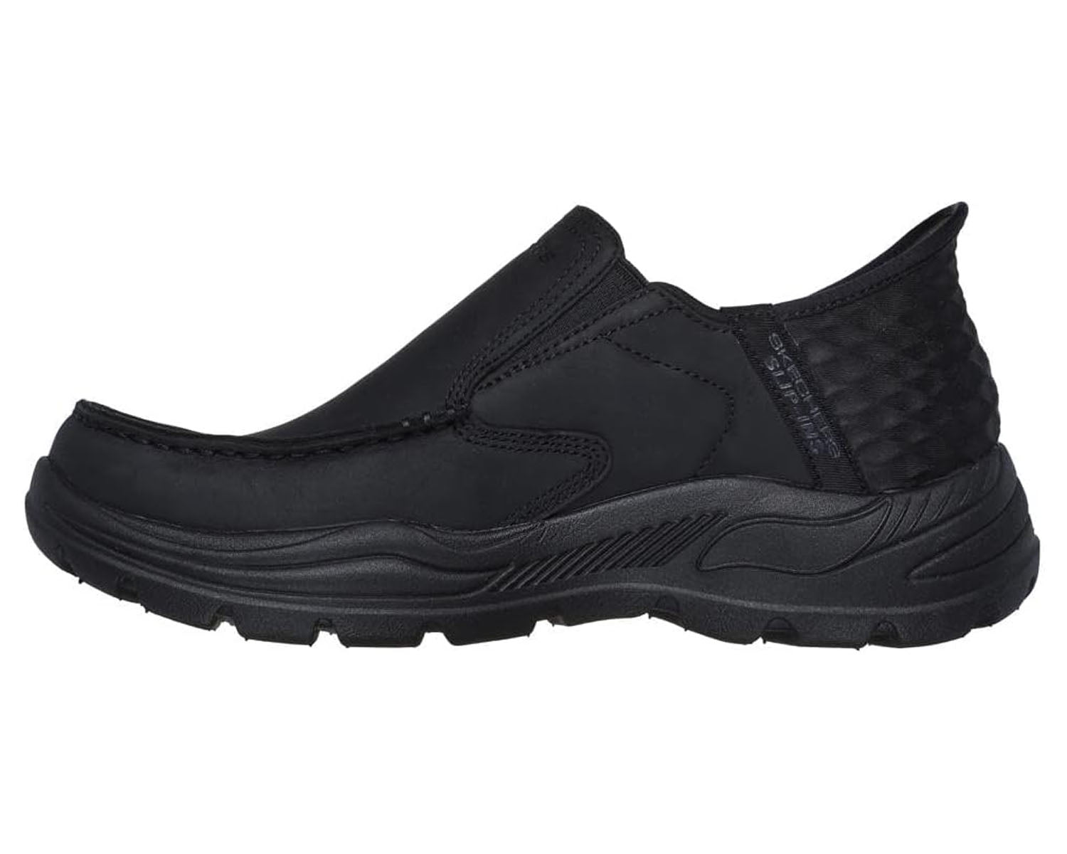 Black-Arch Fit Moxley Milo Slip-Ins By Skechers 4