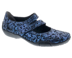 Blue Jacquard Leather-CHELSEA BY ROS HOMMERSON 1