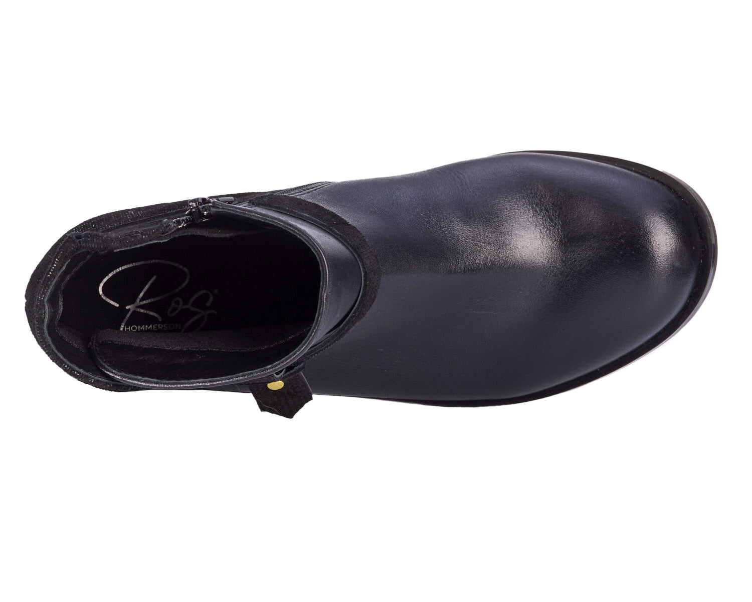 Black Napa Patent Lizard Print Leather-DELIA BY ROS HOMMERSON 5