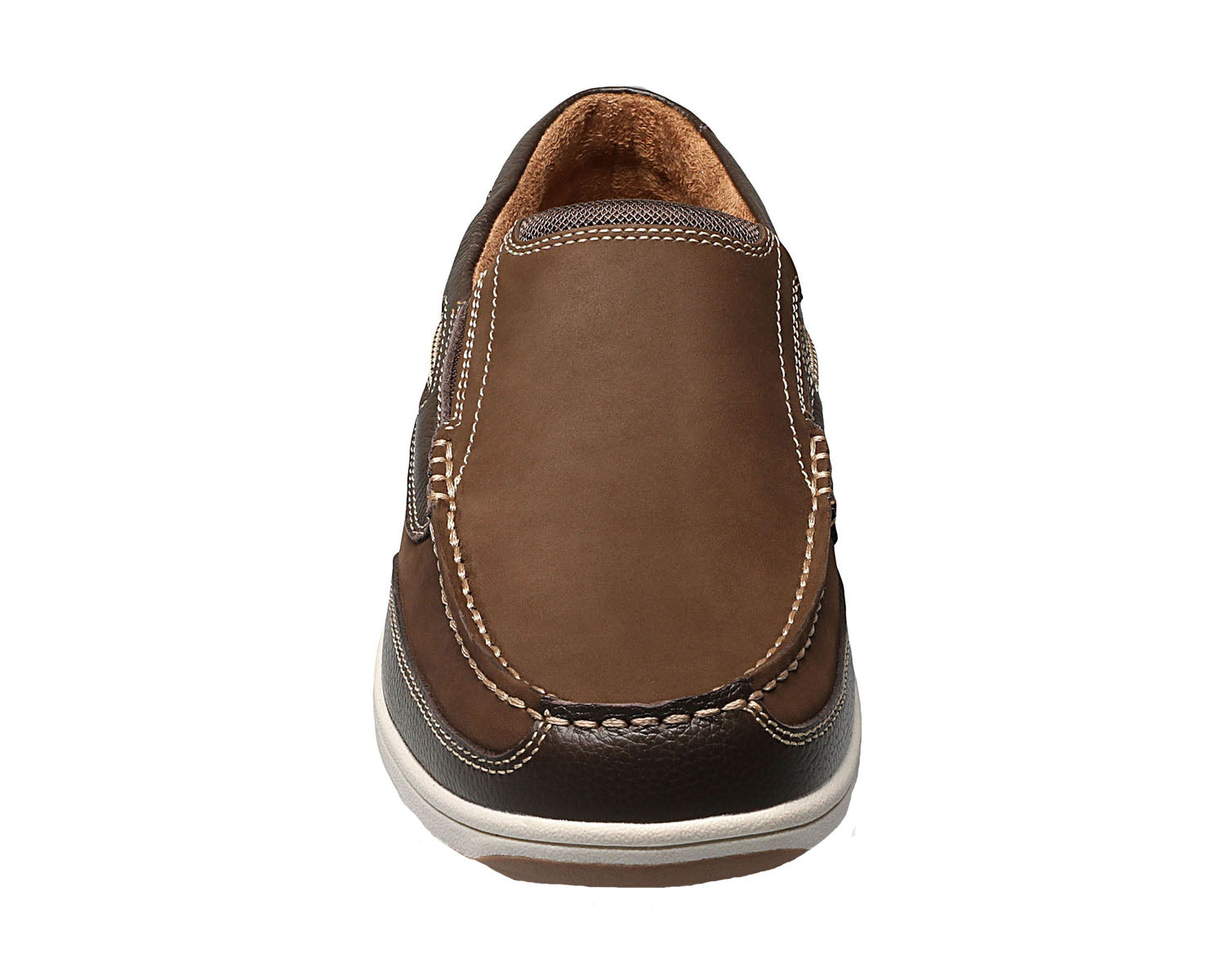 Brown Leather-LAKESIDE MOC TOE SLIP-ON BY FLORSHEIM 7