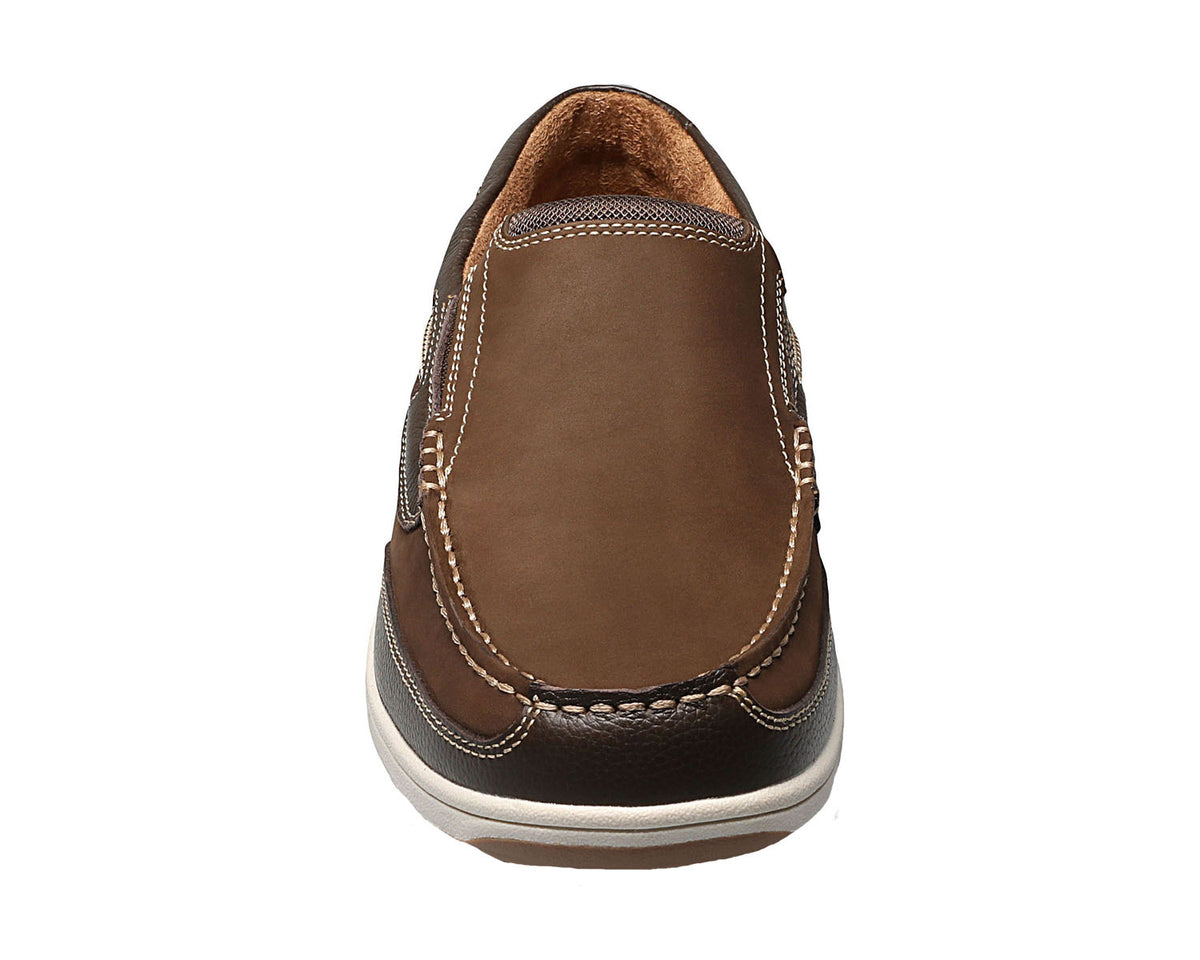 Brown Leather-LAKESIDE MOC TOE SLIP-ON BY FLORSHEIM 7