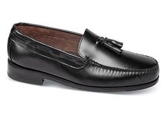 Black Leather-TASSEL LOAFER BY HITCHCOCK 1
