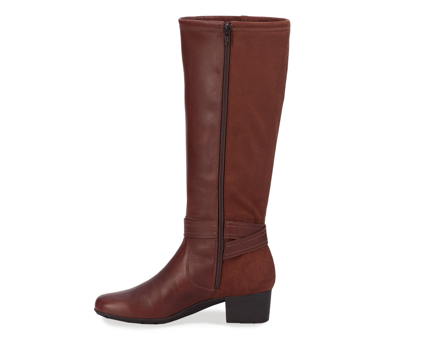 Tobacco Leather  Stretch Suede Fabric-MAX WS BY ROS HOMMERSON 6