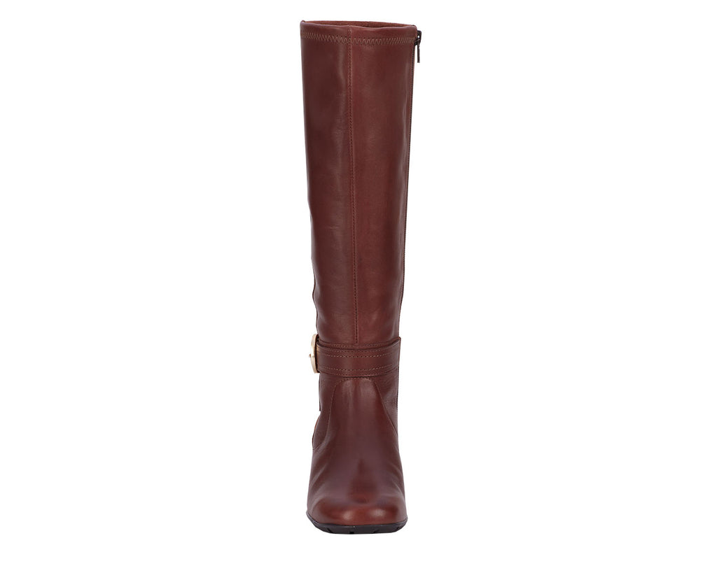 Tobacco Leather  Stretch Suede Fabric-MAX WS BY ROS HOMMERSON 7