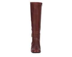 Tobacco Leather  Stretch Suede Fabric-MAX WS BY ROS HOMMERSON 7