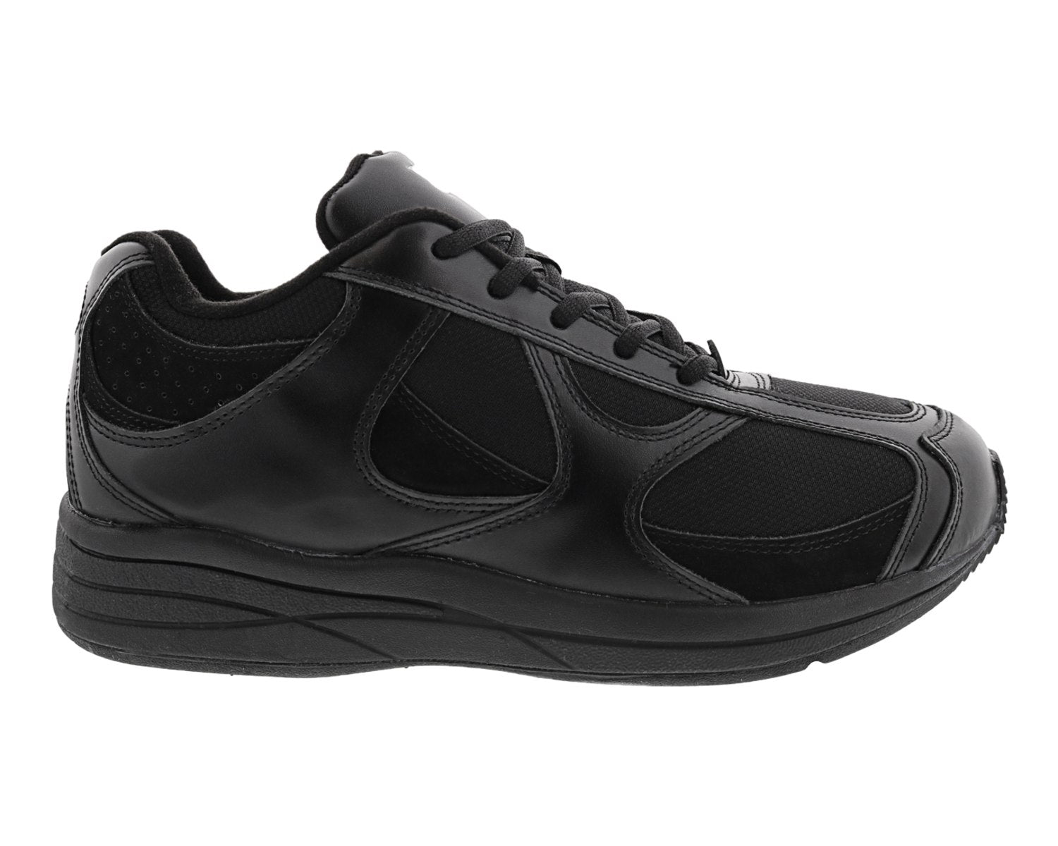 Black Leather Black Mesh-SURGE BY DREW 4