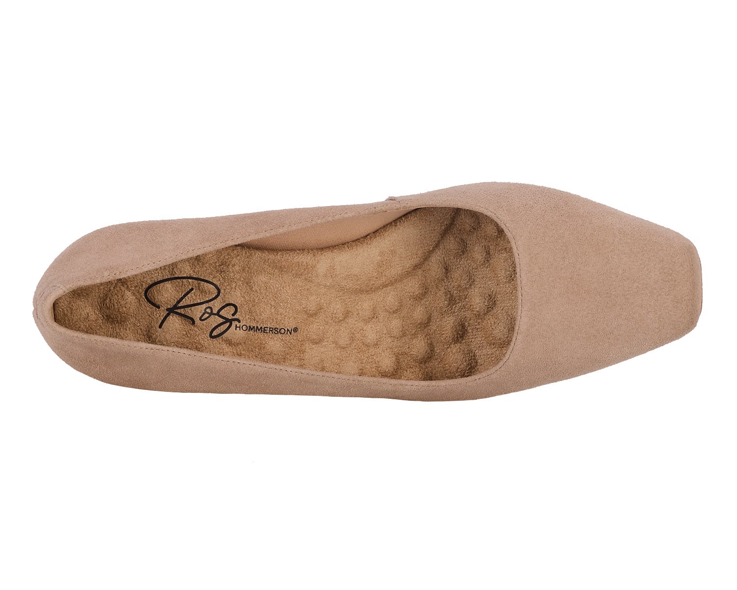 Light Taupe Suede Patent-MEREDITH PUMP BY ROS HOMMERSON 5