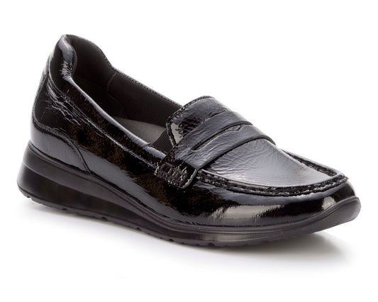 Black Crinkle Patent-DANNON BY ROS HOMMERSON 1