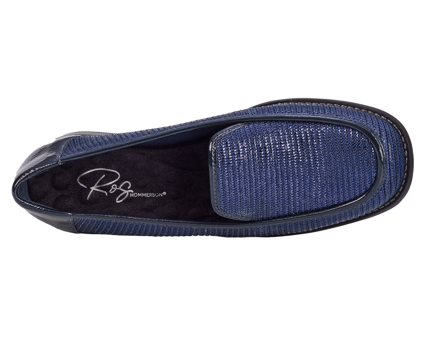 Navy Stretch Fabric Patent-WILLA BY ROS HOMMERSON 3