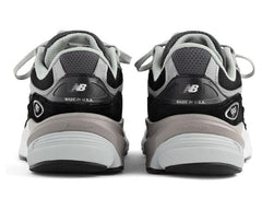 990 Black Suede Combo Top View