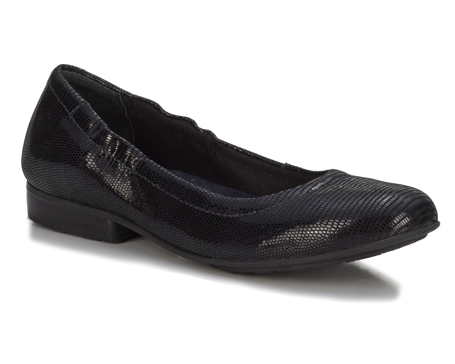 Black Patent Lizard Print Leather-TESS BY ROS HOMMERSON 1