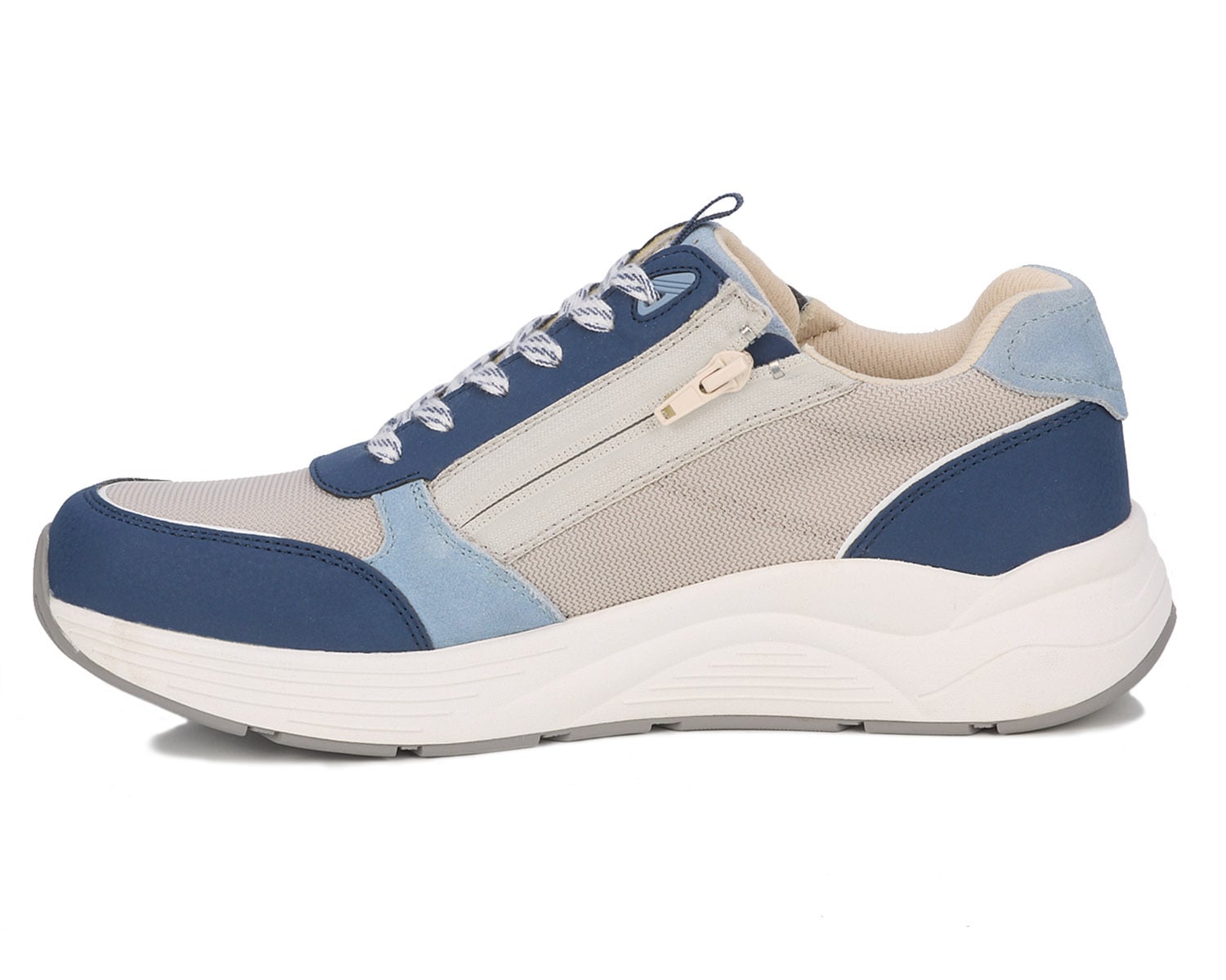 Blue White Suede Combo-MILLER BY DREW 6