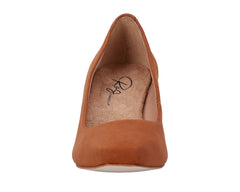 Tan Suede Patent Leather-MEREDITH PUMP BY ROS HOMMERSON 4