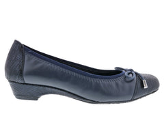 Navy Sheep Leather Iguana Print-TASHA BY ROS HOMMERSON 6