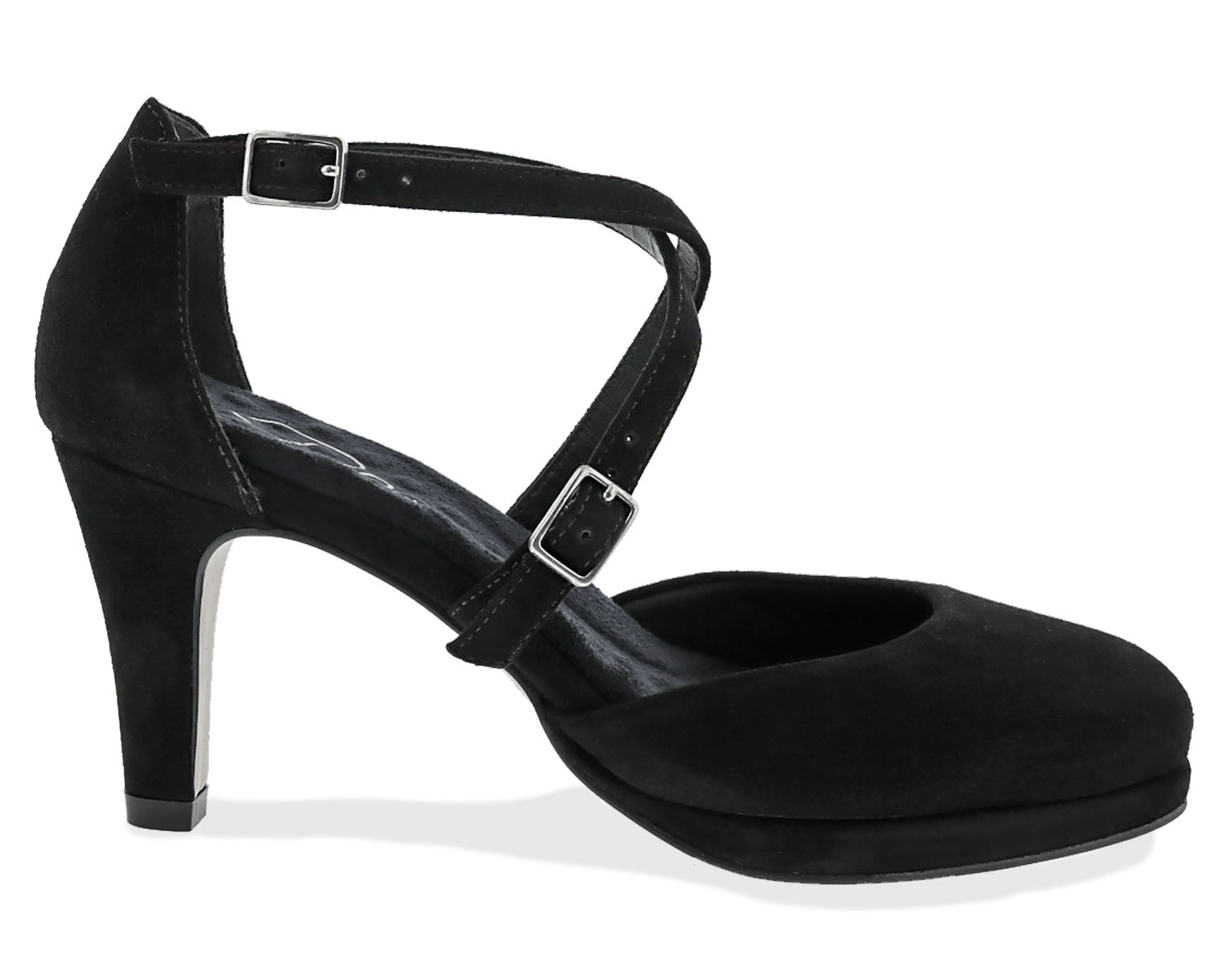 Black Suede Leather-PAMMY BY ROS HOMMERSON 6