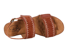 Luggage Ginger Leather Suede-KATERI BY ROS HOMMERSON 6