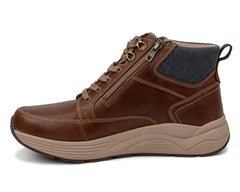 MAJOR Tan Leather Left Side View