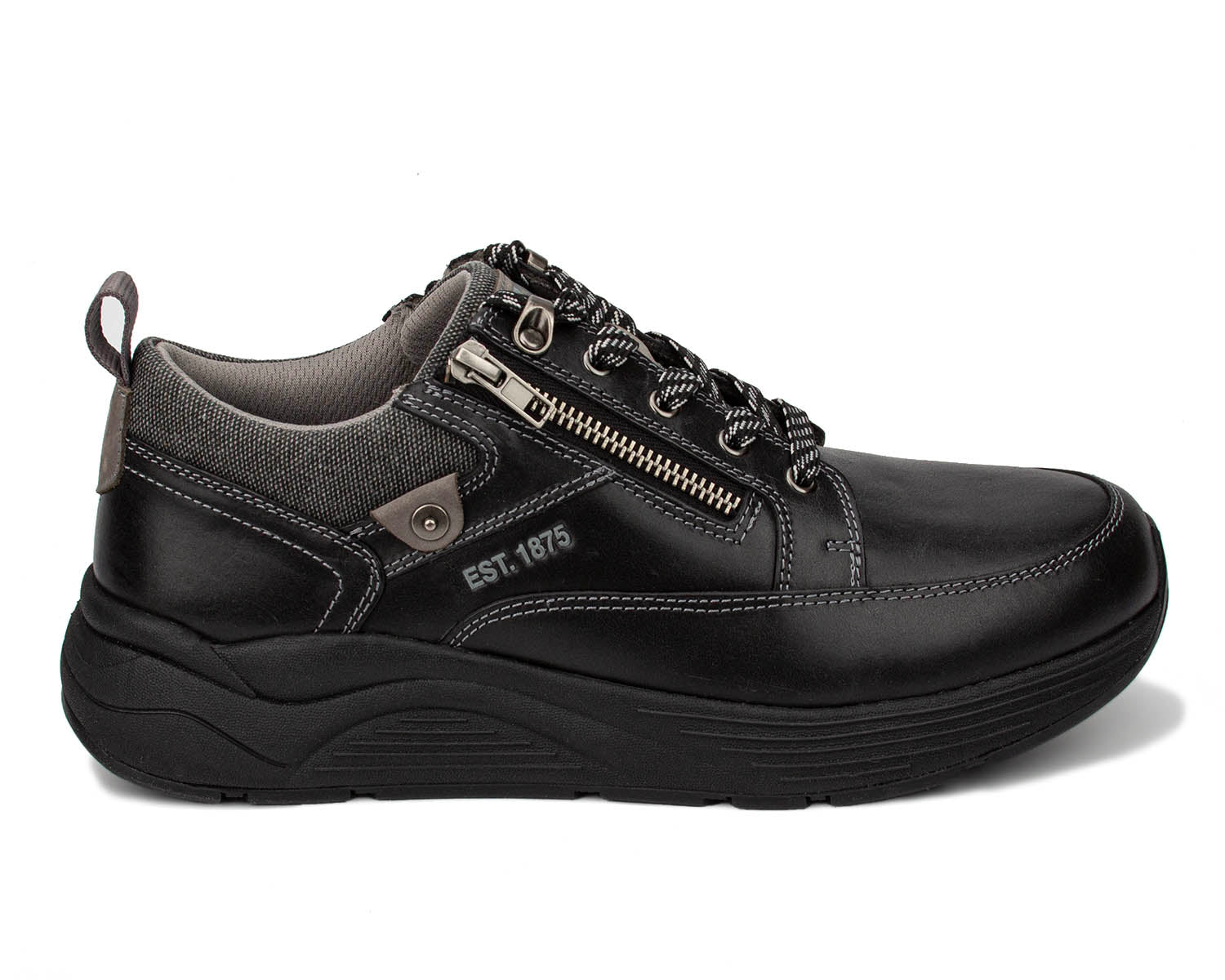 MOGUL Black Leather Right Side View