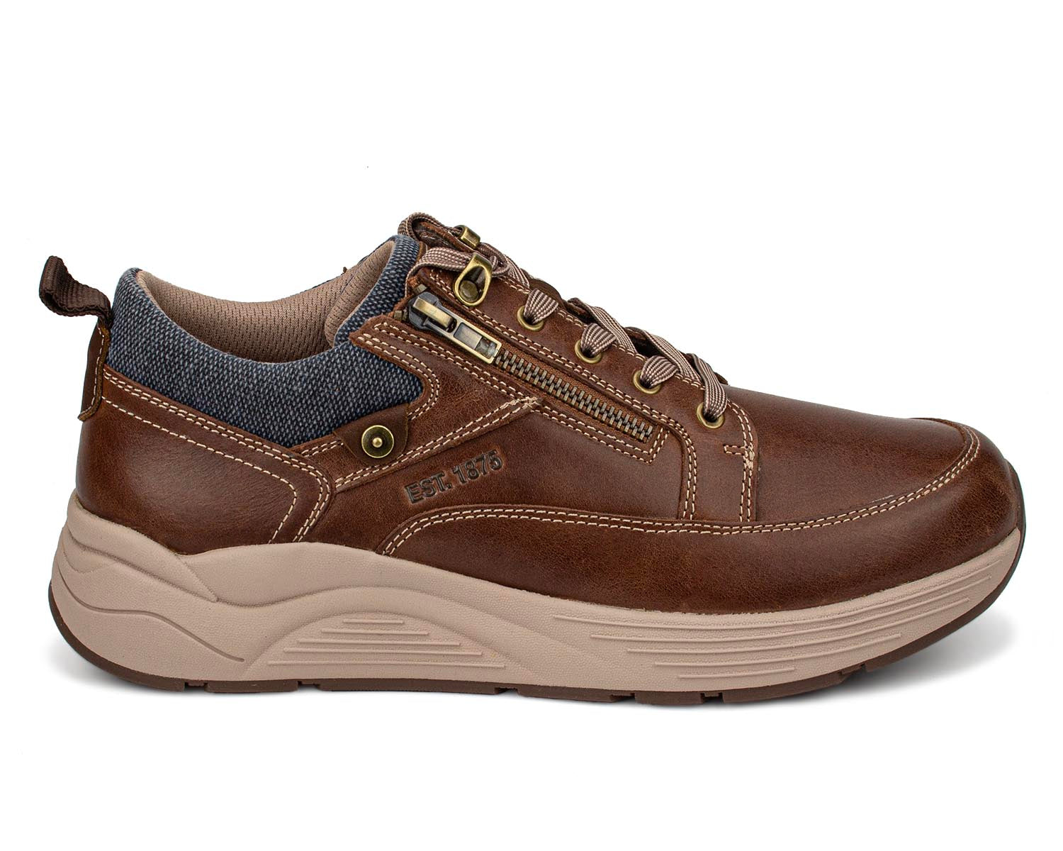 MOGUL Tan Leather Right Side View