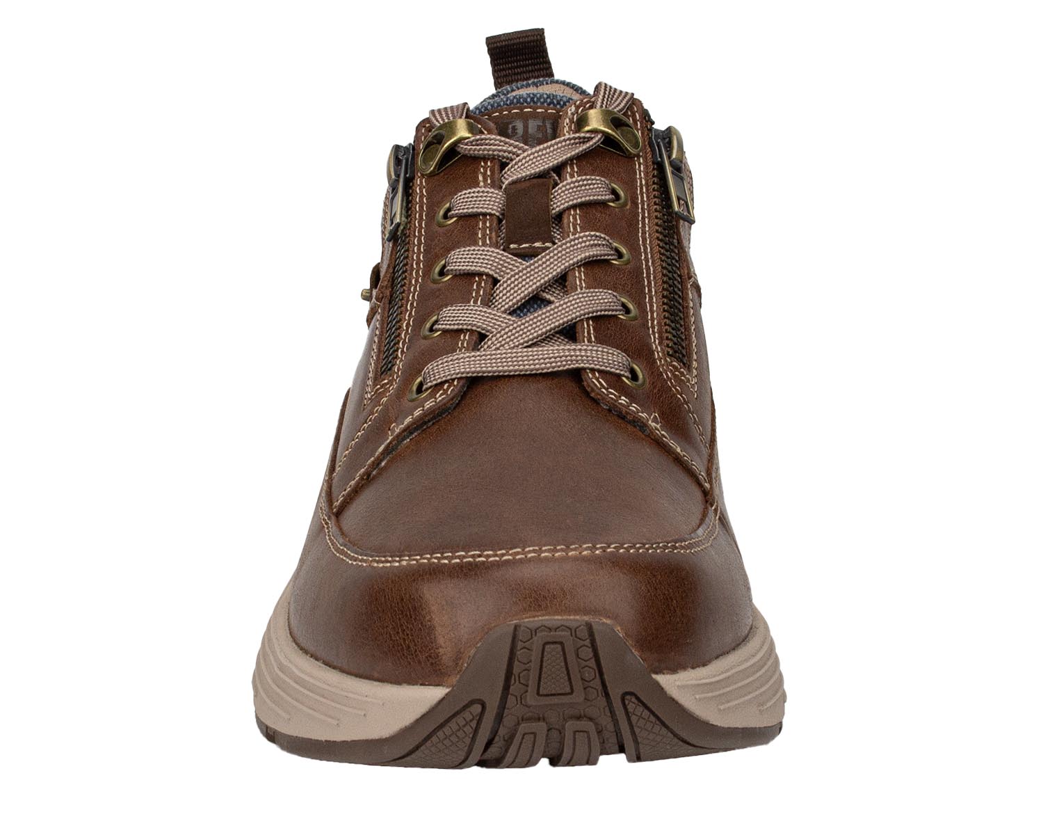 MOGUL Tan Leather Front View