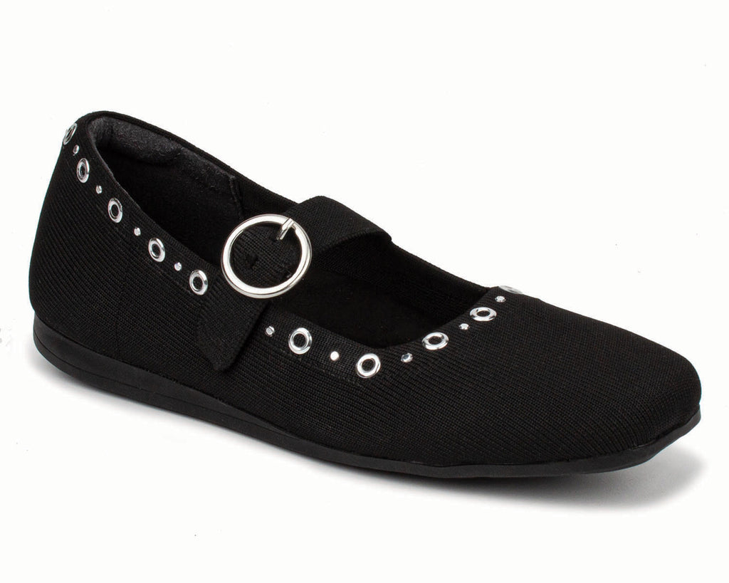 Naomi-BlkKnit-Studs