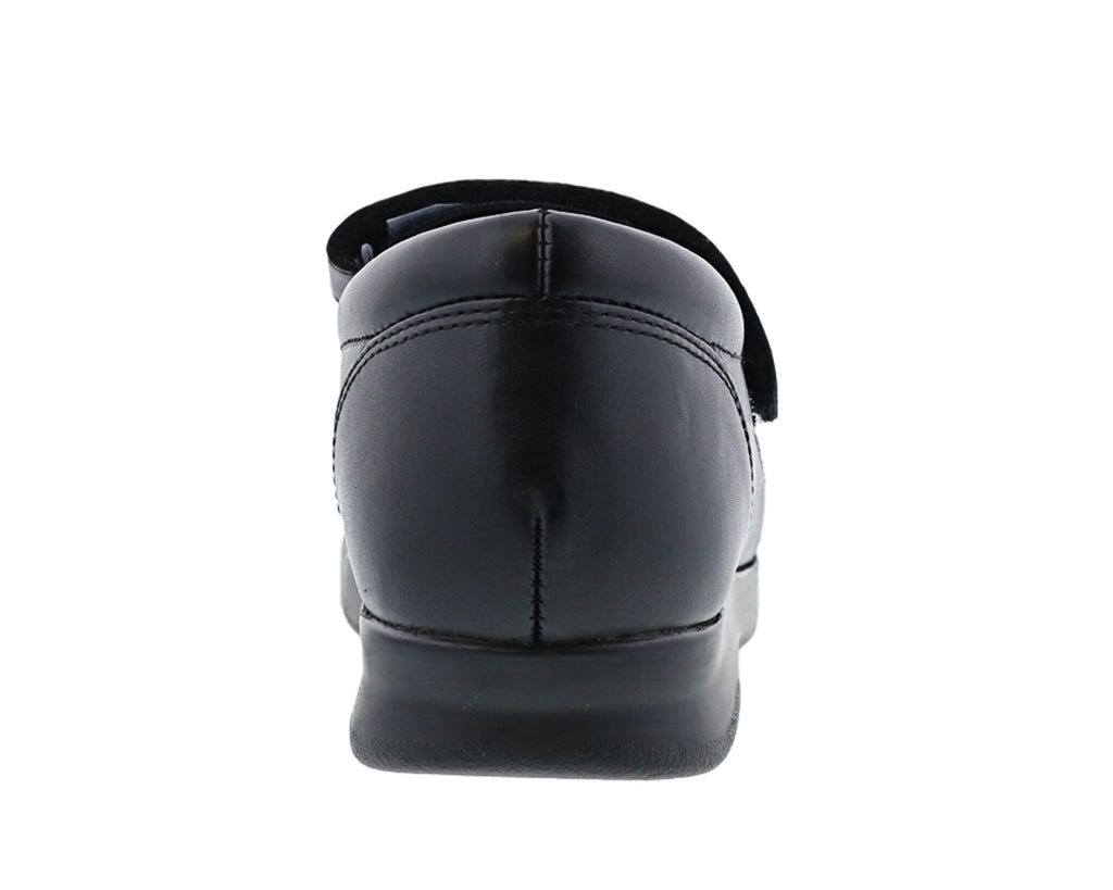 Black Leather Black Stretch-Bloom II BY DREW 6