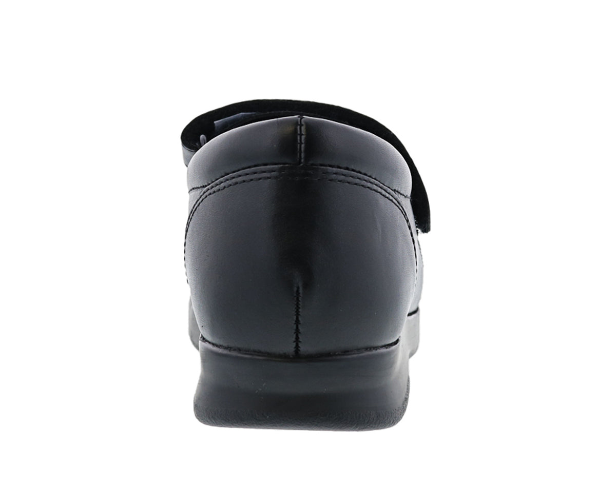 Black Leather Black Stretch-Bloom II BY DREW 6