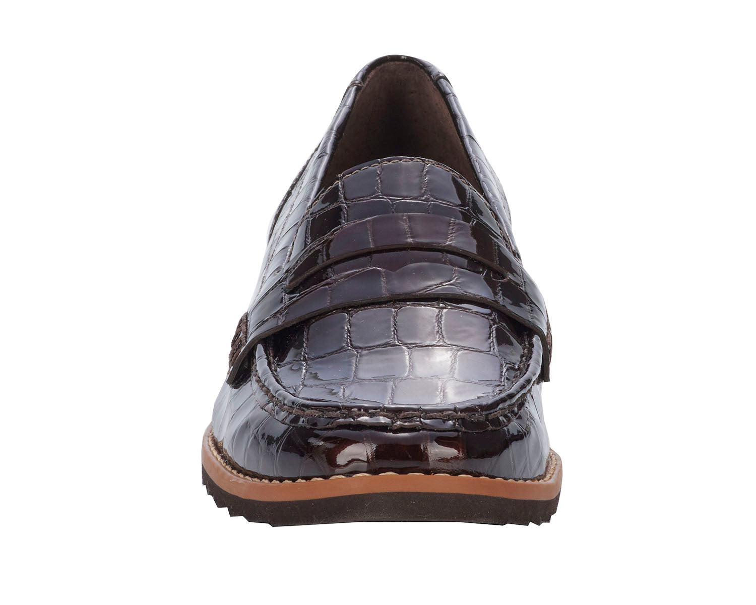 Brown Croc Patent Leather-WINNIE II BY ROS HOMMERSON 6