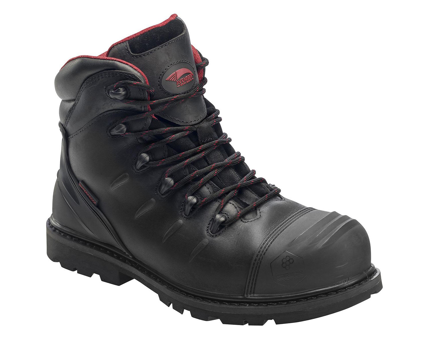 Black Leather-HAMMER AMAX COMPOSITE TOE BY AVENGER 1