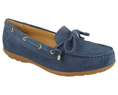 Navy Suede-BOW BY EASY B 1
