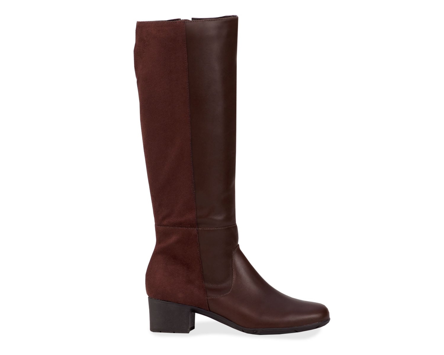 Brown Leather  Stretch Suede Fabric-MIX WS BY ROS HOMMERSON 6