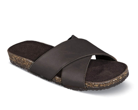 Brown-Carla Cross Strap Sandal Hitchcock 1