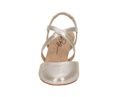 Silver Glitter Leather-CALIENTE BY ROS HOMMERSON 4