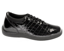Black Croc Patent Leather-Tulip BY DREW 4