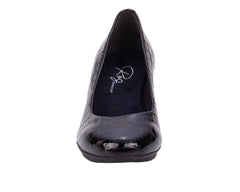 Black Croc Patent Suede-PAULA BY ROS HOMMERSON 3