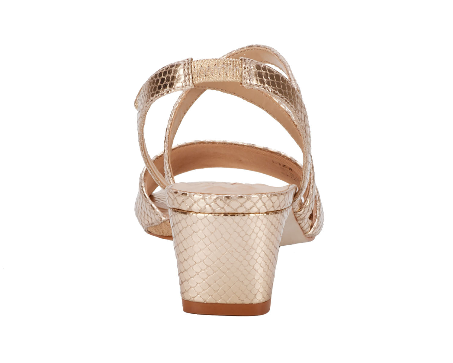 Gold Snake Print Leather-LIZA BY ROS HOMMERSON 5