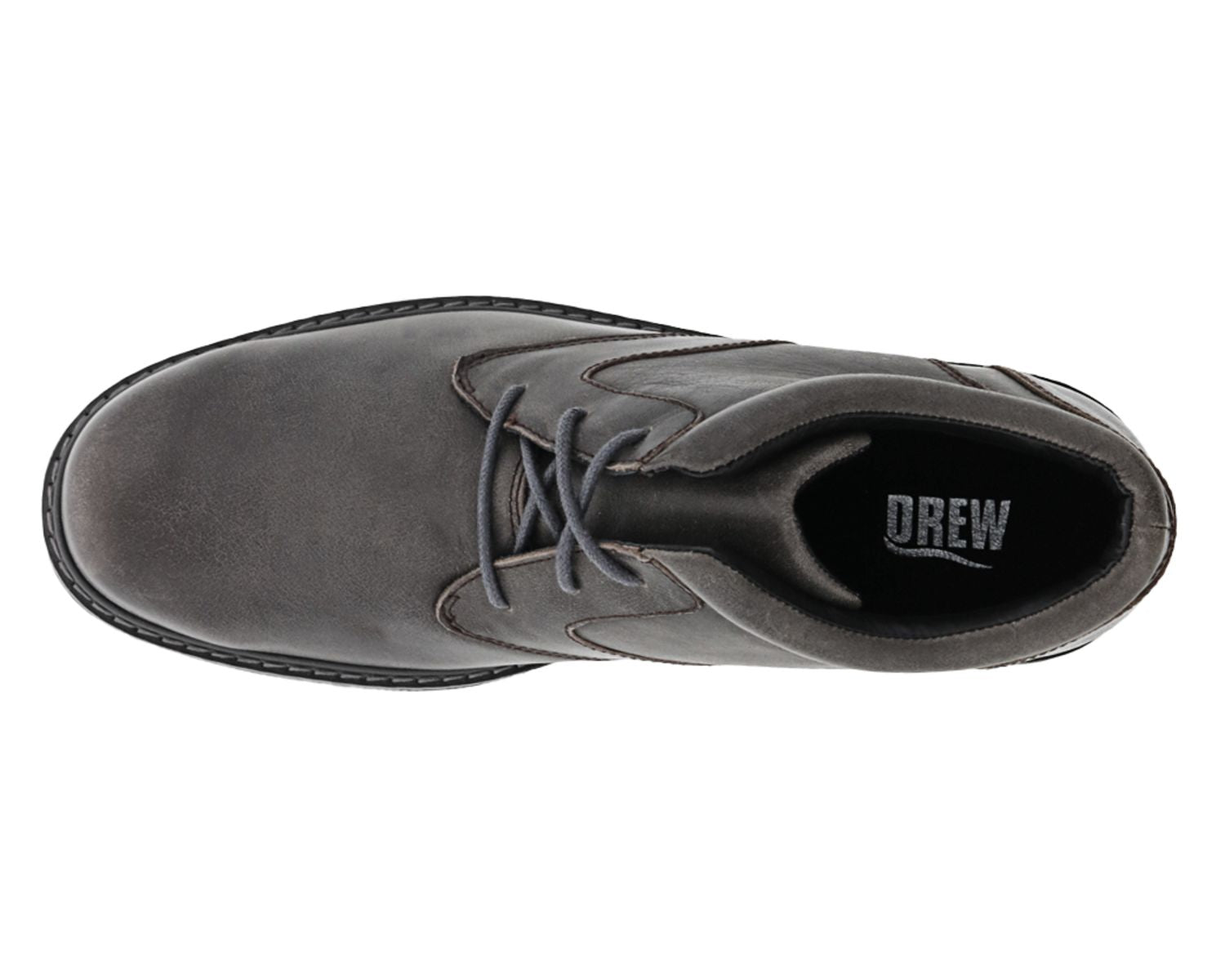 Grey Leather-Bronx Boots BY DREW 5