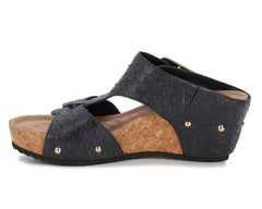 Black Rustic Snake Print Leather-THEA BY ROS HOMMERSON 3