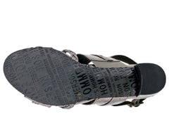 Pewter Snake Print Leather-VACAY BY ROS HOMMERSON 5