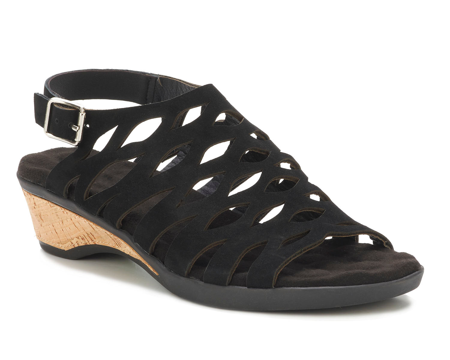 Black Nubuck Leather-KATIA BY ROS HOMMERSON 1