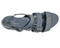 Pewter Gunmetal Leather-VOLUPTUOUS BY ROS HOMMERSON 5